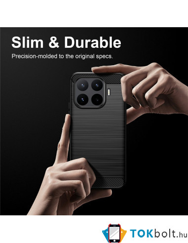 Xiaomi 17T Pro karbon mintás tok - FEKETE