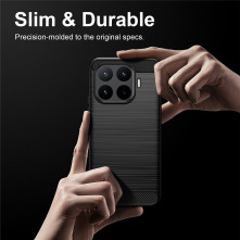 Xiaomi 17T Pro karbon mintás tok - FEKETE