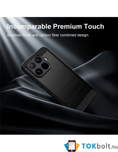 Xiaomi 17T Pro karbon mintás tok - FEKETE