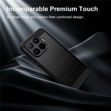 Xiaomi 17T Pro karbon mintás tok - FEKETE