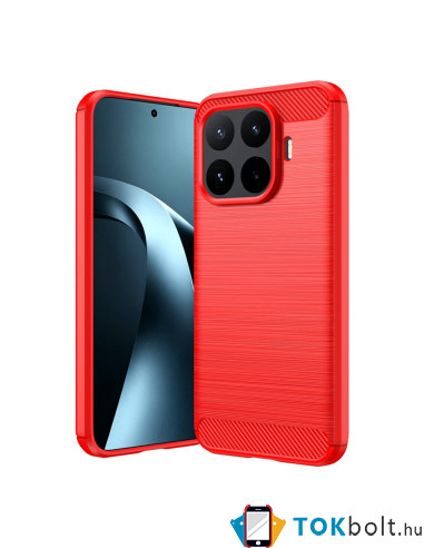 Xiaomi 17T Pro karbon mintás tok - PIROS