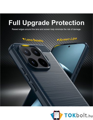 Xiaomi 17T Pro karbon mintás tok - KÉK