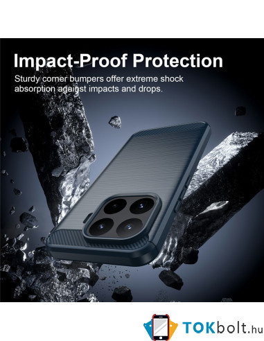 Xiaomi 17T Pro karbon mintás tok - KÉK