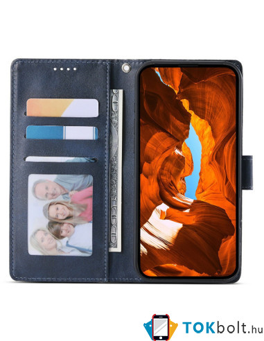 Oldalra nyíló tok Xiaomi Poco X8 Pro telefonhoz - KÉK