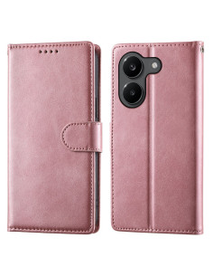 Oldalra nyíló tok Xiaomi Poco X8 Pro telefonhoz - RÓZSASZÍN