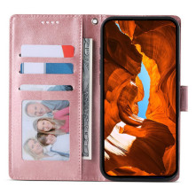 Oldalra nyíló tok Xiaomi Poco X8 Pro telefonhoz - RÓZSASZÍN