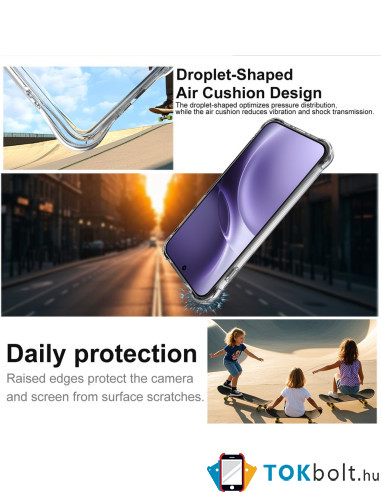 IMAK rugalmas TPU tok Vivo X300 Pro készülékhez - ÁTTETSZŐ