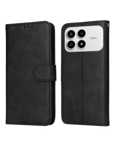 Oldalra nyíló tok Xiaomi Redmi K90 / Poco F8 Pro telefonhoz - FEKETE