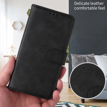 Oldalra nyíló tok Xiaomi Redmi K90 / Poco F8 Pro telefonhoz - FEKETE