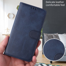 Oldalra nyíló tok Xiaomi Redmi K90 / Poco F8 Pro telefonhoz - KÉK