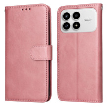 Oldalra nyíló tok Xiaomi Redmi K90 / Poco F8 Pro telefonhoz - RÓZSASZÍN