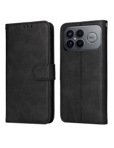 Oldalra nyíló tok Xiaomi Redmi K90 Pro Max / Poco F8 Ultra telefonhoz - FEKETE