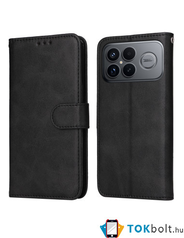Oldalra nyíló tok Xiaomi Redmi K90 Pro Max / Poco F8 Ultra telefonhoz - FEKETE