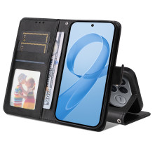 Oldalra nyíló tok Xiaomi Redmi K90 Pro Max / Poco F8 Ultra telefonhoz - FEKETE