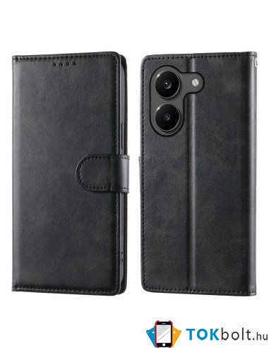 Oldalra nyíló tok Xiaomi Poco X8 Pro telefonhoz - FEKETE