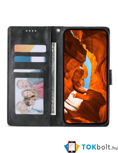 Oldalra nyíló tok Xiaomi Poco X8 Pro telefonhoz - FEKETE