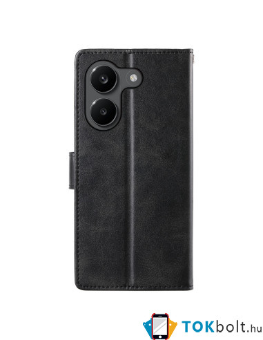 Oldalra nyíló tok Xiaomi Poco X8 Pro telefonhoz - FEKETE