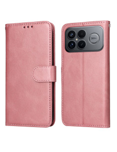 Oldalra nyíló tok Xiaomi Redmi K90 Pro Max / Poco F8 Ultra telefonhoz - RÓZSASZÍN