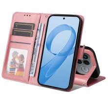 Oldalra nyíló tok Xiaomi Redmi K90 Pro Max / Poco F8 Ultra telefonhoz - RÓZSASZÍN