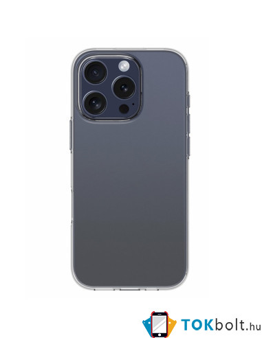 Rugalmas TPU tok Apple iPhone 16 Pro készülékhez - ÁTTETSZŐ
