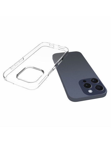 Rugalmas TPU tok Apple iPhone 16 Pro készülékhez - ÁTTETSZŐ