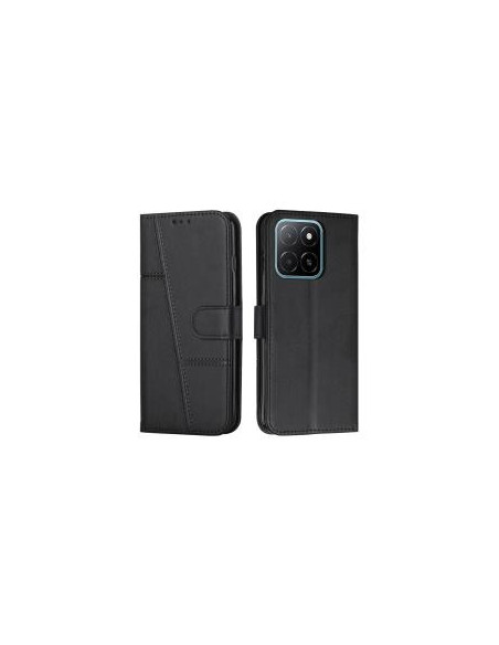 Oldalra nyíló tok Honor 600 Smart telefonhoz - FEKETE