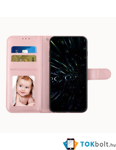 Oldalra nyíló tok Honor 600 Smart telefonhoz - RÓZSAARANY