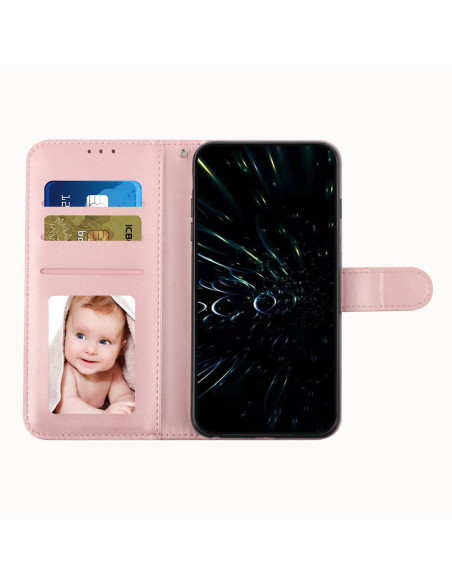 Oldalra nyíló tok Honor 600 Smart telefonhoz - RÓZSAARANY