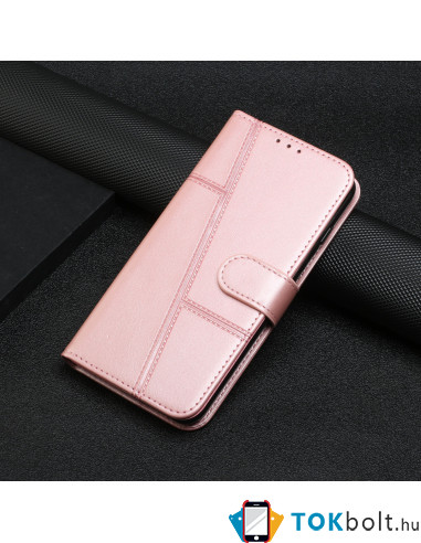 Oldalra nyíló tok Honor 600 Smart telefonhoz - RÓZSAARANY