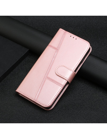 Oldalra nyíló tok Honor 600 Smart telefonhoz - RÓZSAARANY