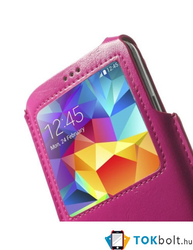 Ablakos pink telefontok Samsung Galaxy S5 készülékhez