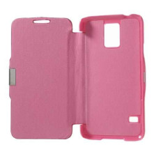 Pink színű notesz telefontok Samsung Galaxy S5 telefonhoz