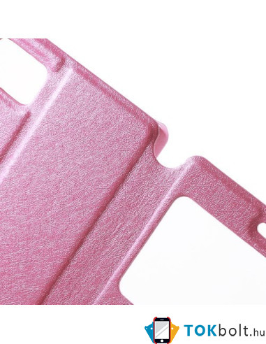 Pink színű két ablakos tok Lenovo Vibe Z2 Pro telefonhoz
