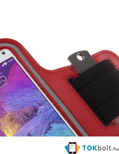 Karra csatolható telefontok futáshoz - 7,5*15,5 cm - PIROS