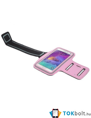 Karra csatolható telefontok futáshoz - 7,5*15,5 cm - RÓZSASZÍN