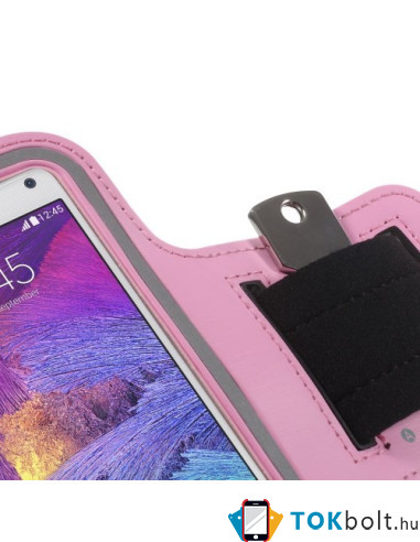 Karra csatolható telefontok futáshoz - 7,5*15,5 cm - RÓZSASZÍN