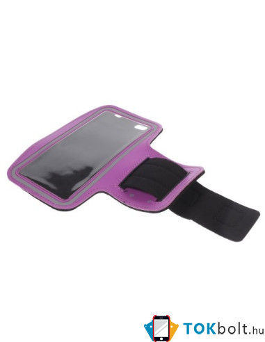Karra csatolható telefontok futáshoz - 7,5*15,5 cm - LILA