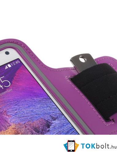Karra csatolható telefontok futáshoz - 7,5*15,5 cm - LILA