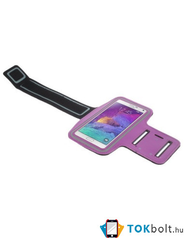 Karra csatolható telefontok futáshoz - 7,5*15,5 cm - LILA
