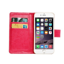 Öntapadós 360 fokban forgatható univerzális tok 4.3-4.8 colos készülékekhez - PINK