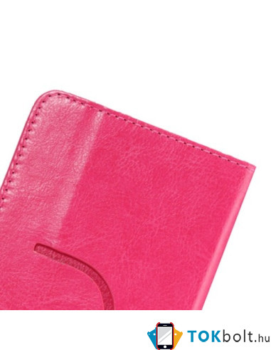 Öntapadós 360 fokban forgatható univerzális tok 4.3-4.8 colos készülékekhez - PINK