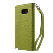 Zöld-barna notesz tok Samsung Galaxy Note 5 telefonhoz
