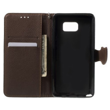 Zöld-barna notesz tok Samsung Galaxy Note 5 telefonhoz