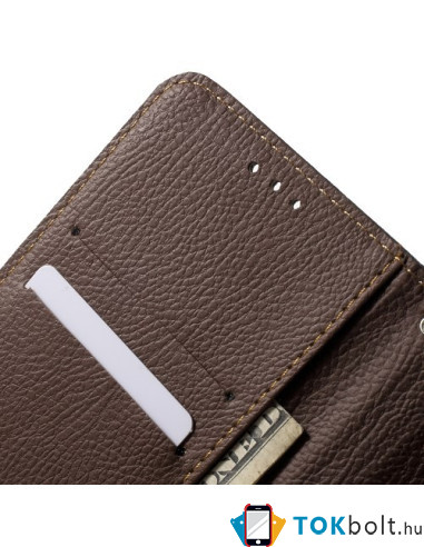 Zöld-barna notesz tok Samsung Galaxy Note 5 telefonhoz