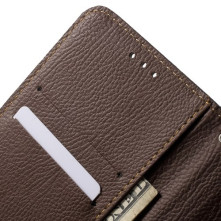 Zöld-barna notesz tok Samsung Galaxy Note 5 telefonhoz