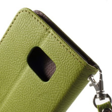Zöld-barna notesz tok Samsung Galaxy Note 5 telefonhoz