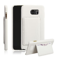 Bőr tapintású fehér tok Samsung Galaxy Note 5 készülékhez