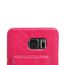 Bőr tapintású pink  tok Samsung Galaxy Note 5 készülékhez