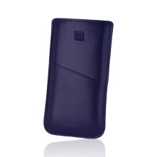 Kék színű telefontok érintés érzékeny / átlátszó ablakkal - 12 * 7 cm