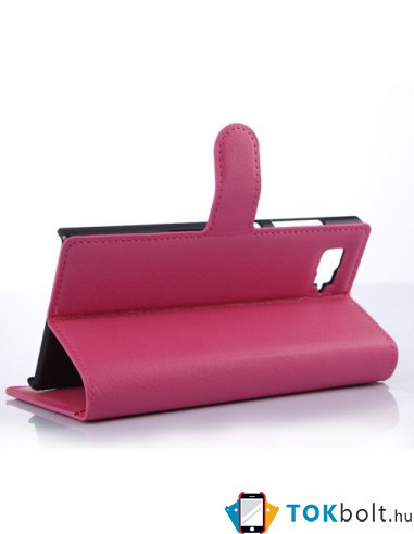 Pink színű notesz tok Lenovo Vibe Z2 Pro telefonhoz